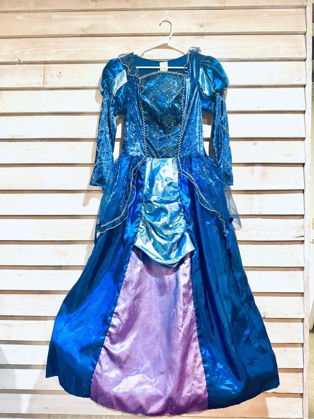 Blue and Purple Women’s Medieval Costume Dress